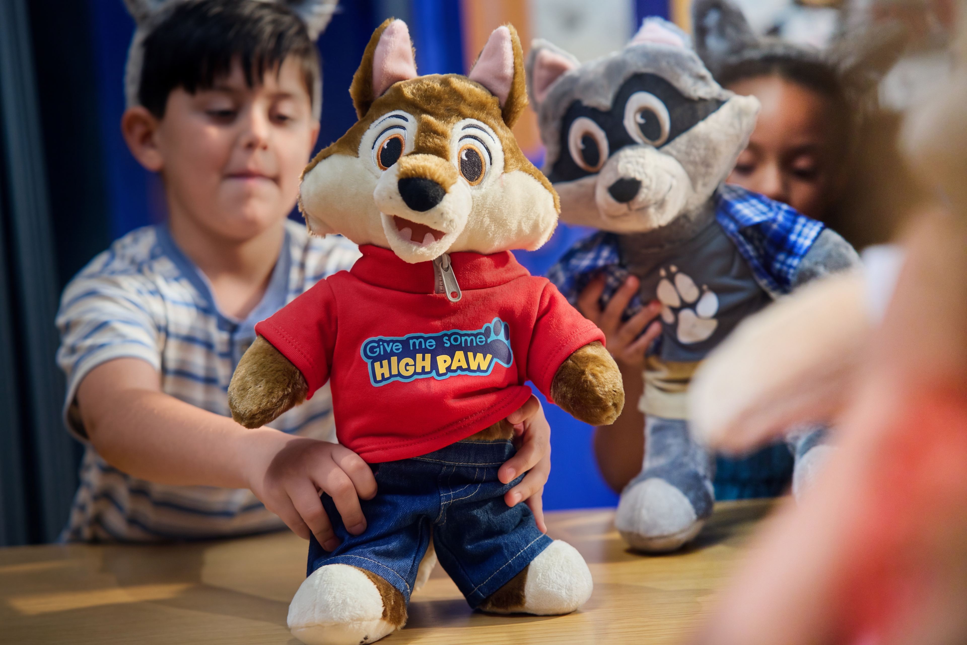 Build-A-Bear Workshop stuffed animal making activity